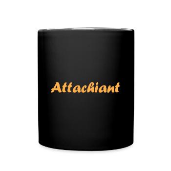 Attachiant - Mug uni - noir - Devant