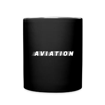 Design i love glider für begeisterte Piloten - Tasse einfarbig - Schwarz - Vorne