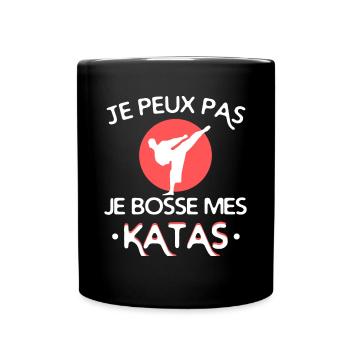 Karaté - katas - Mug uni - noir - Devant