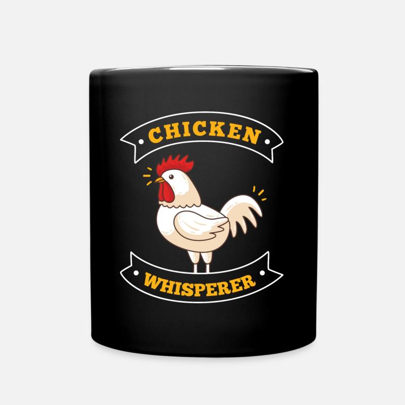 Farming Farm Chicken Whisperer Farmer - Full Colour Mug - black