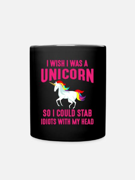 licorne - Mug uni - noir