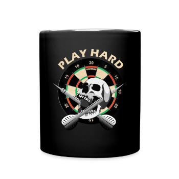 Cadeau de joueur de fléchettes - Mug uni - noir - Devant
