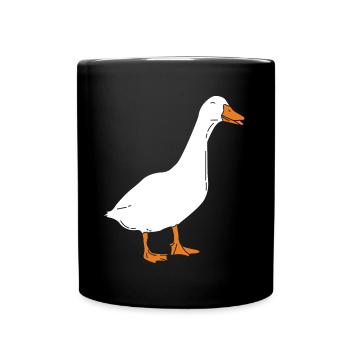 Oie - oies canard oiseau canards cadeaux - Mug uni - noir - Devant