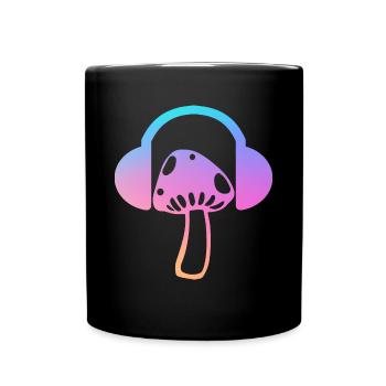 Psytrance Festival Geschenk - Tasse einfarbig - Schwarz - Vorne