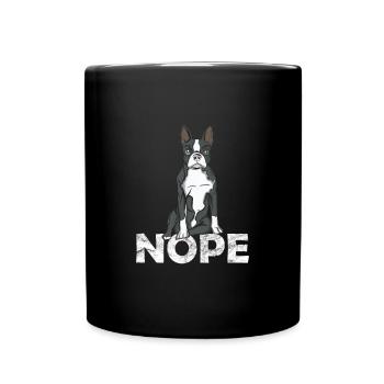 Boston Terrier - Mug uni - noir - Devant