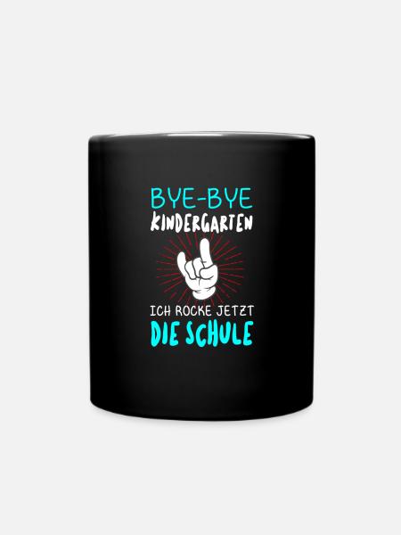 Kita Abgänger 2025 - Schulanfang Einschulung - Tasse einfarbig - Schwarz