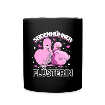 Seidenhühner japanisches Seidenhuhn Hühnerhalter - Tasse einfarbig - Schwarz - Vorne