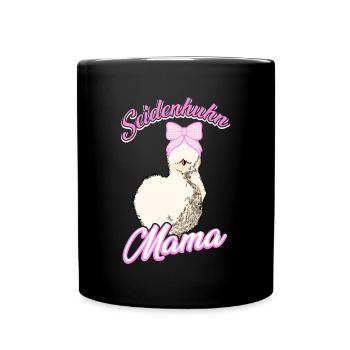 Seidenhühner japanisches Seidenhuhn Hühnerhalter - Tasse einfarbig - Schwarz - Vorne