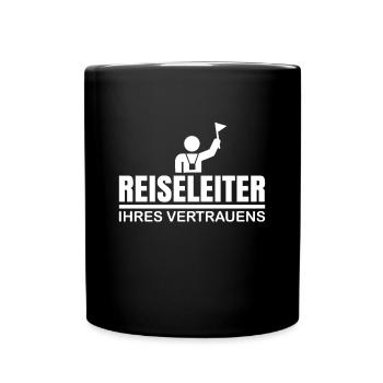 Reiseleiter Reiseführer Tour Guide Tourisenführer - Tasse einfarbig - Schwarz - Vorne