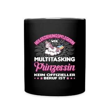 Heilerziehungspfleger Heilerziehungspflege hep - Tasse einfarbig - Schwarz - Vorne