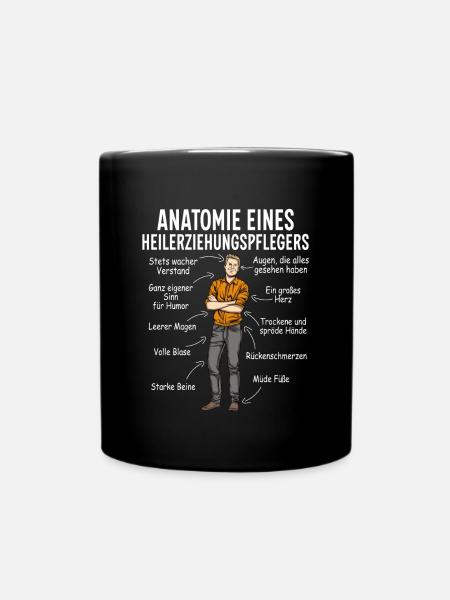 Heilerziehungspfleger Heilerziehungspflege hep - Tasse einfarbig - Schwarz