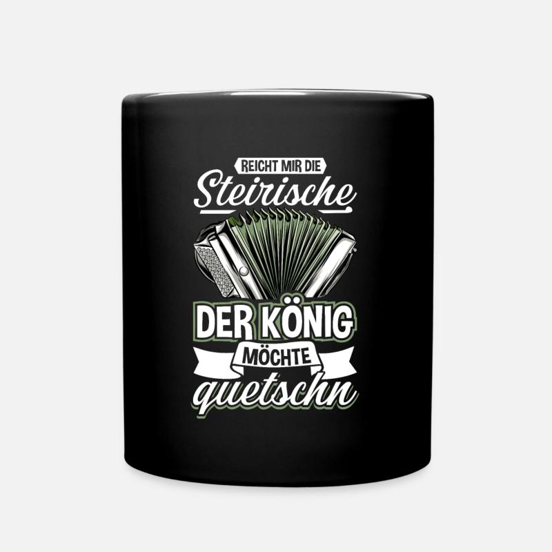 Steirische Harmonika Ziachorgl Quetschn Steiermark - Tasse einfarbig - Schwarz