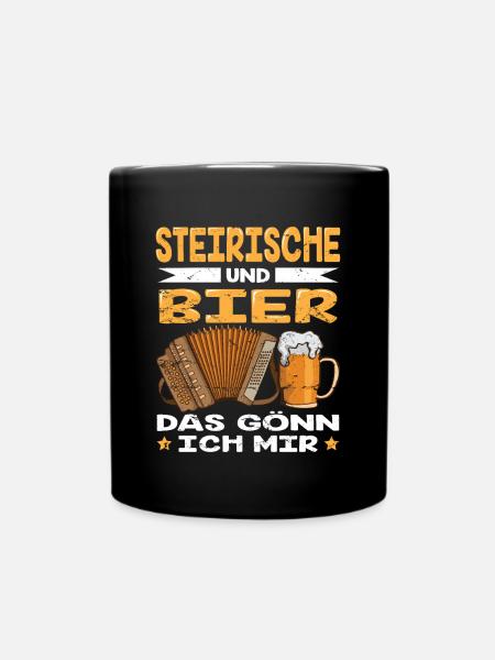Steirische Harmonika Ziachorgl Quetschn Steiermark - Tasse einfarbig - Schwarz