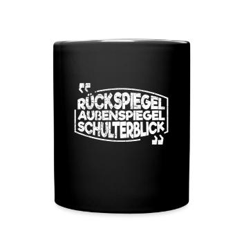 Fahrlehrer Fahrschule Fahrschüler Auto fahren - Tasse einfarbig - Schwarz - Vorne