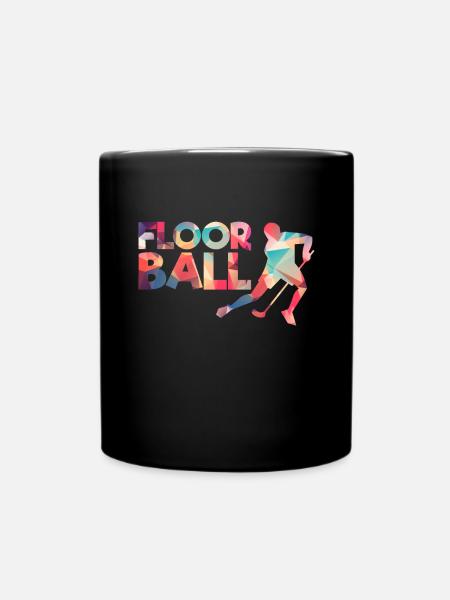 Unihockey Floorball Hockey Eishockey - Tasse einfarbig - Schwarz