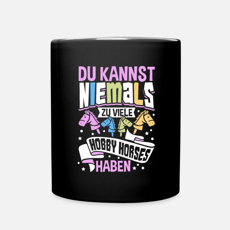 Hobby Horse Hobby Horsing Steckenpferd - Tasse einfarbig - Schwarz