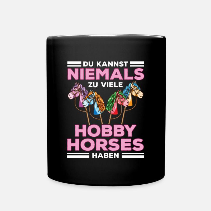 Hobby Horsing Hobby Horse Pferdemädchen - Tasse einfarbig - Schwarz