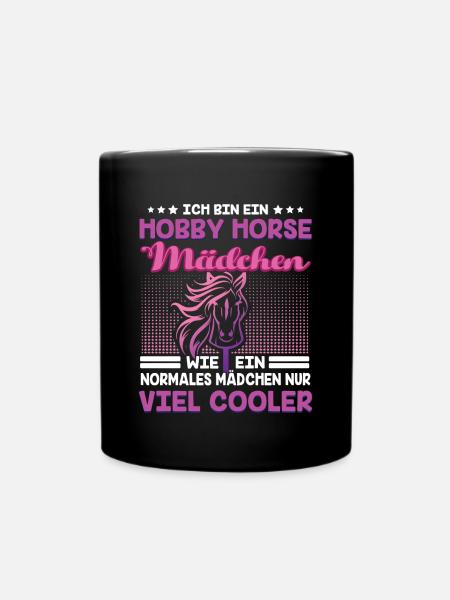 Hobby Horse Hobby Horsing Steckenpferd - Tasse einfarbig - Schwarz