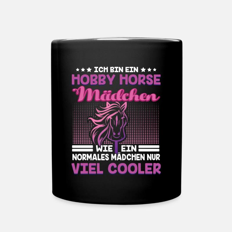 Hobby Horse Hobby Horsing Steckenpferd - Tasse einfarbig - Schwarz