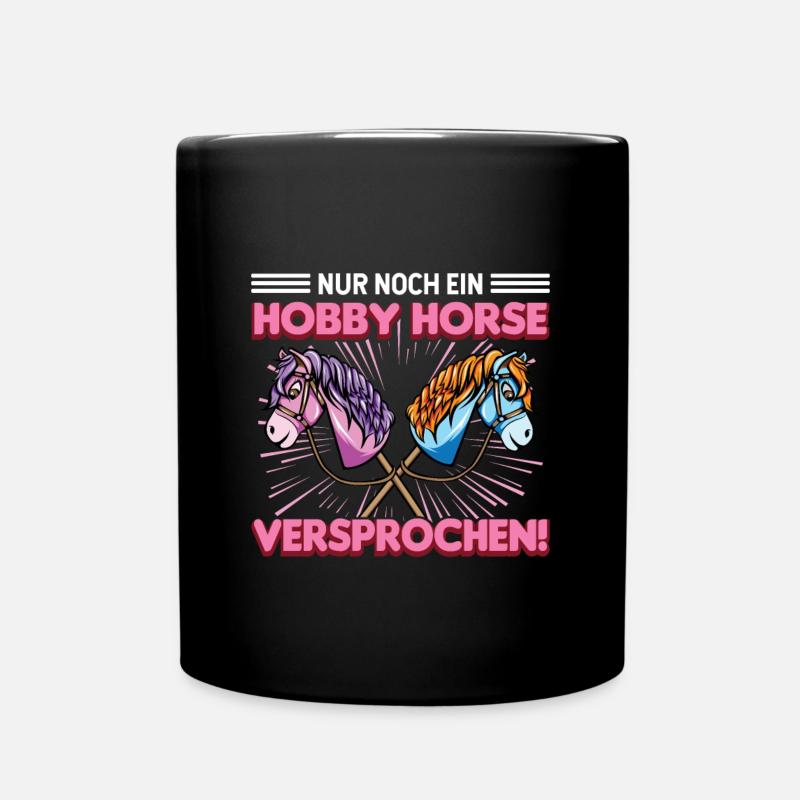Hobby Horsing Hobby Horse Pferdemädchen - Tasse einfarbig - Schwarz