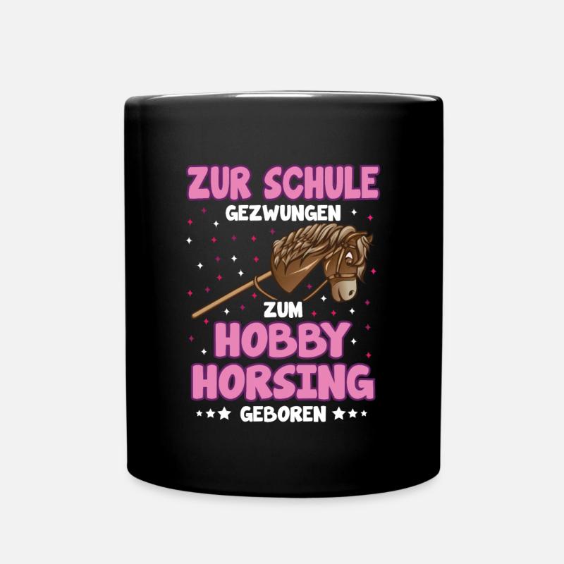 Hobby Horsing Hobby Horse Pferdemädchen - Tasse einfarbig - Schwarz