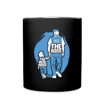 Police Papa Son Partner Look - Full Colour Mug - black - Front