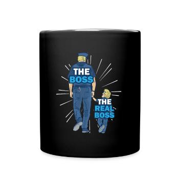 Police Papa Son Partner Look - Full Colour Mug - black - Front