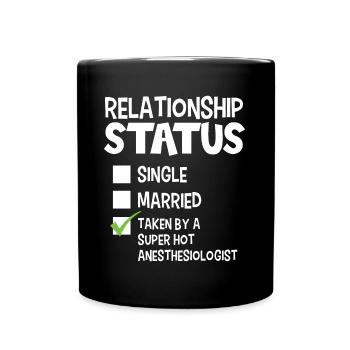 Drôle son et son cadeau Anesthésiste - Mug uni - noir - Devant