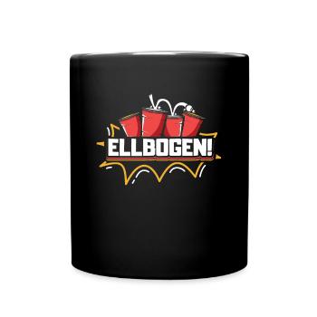 Bierpong Ellbogen Beerpong - Tasse einfarbig - Schwarz - Vorne