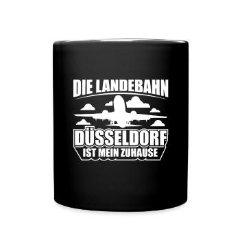 Planespotter Planespotting Flugzeug - Tasse einfarbig - Schwarz - Vorne