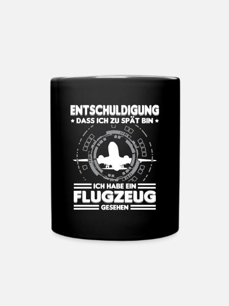 Planespotter Planespotting Flugzeug - Tasse einfarbig - Schwarz