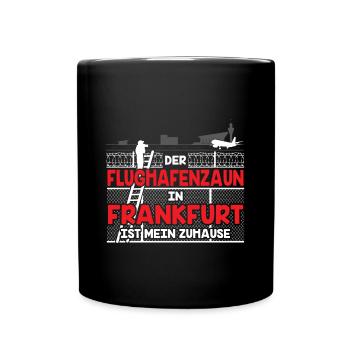Planespotter Flugzeug Planespotting Flughafen - Tasse einfarbig - Schwarz - Vorne