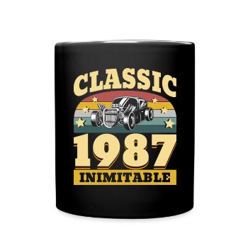 Classic since 1987 - Anniversary 35 years - Full Colour Mug - black - Front