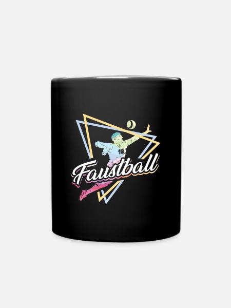 Faustball Faustballer Rundschlag Ballsport - Tasse einfarbig - Schwarz