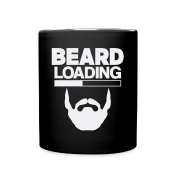 Beard loading - Beard Wearer Gift Idea - Full Colour Mug - black - Front