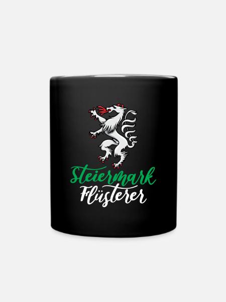 Steirermark Flüsterer Steirer Bua Österreich - Tasse einfarbig - Schwarz