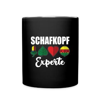 Schafkopf Expert Schafkopfkarten Bayern Watten - Mug uni - noir - Devant