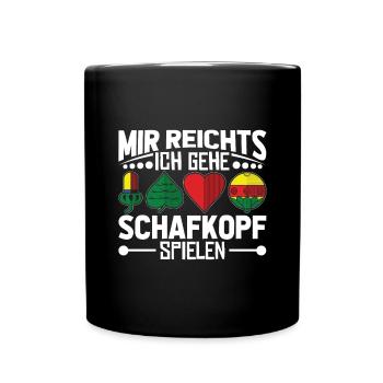 Bayern Enough for me I go to play sheep's head - Full Colour Mug - black - Front