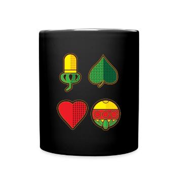 Schafkopfkarten Bayerisches Schafkopf Schnapsen - Mug uni - noir - Devant