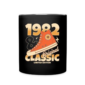 Retro Original Sneakers 1982 40 Years Anniversary - Full Colour Mug - black - Front