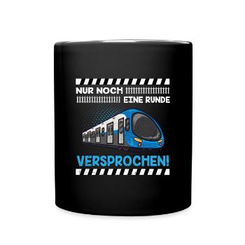 Straßenbahn Straßenbahnfahrer Tram Trambahn - Tasse einfarbig - Schwarz - Vorne