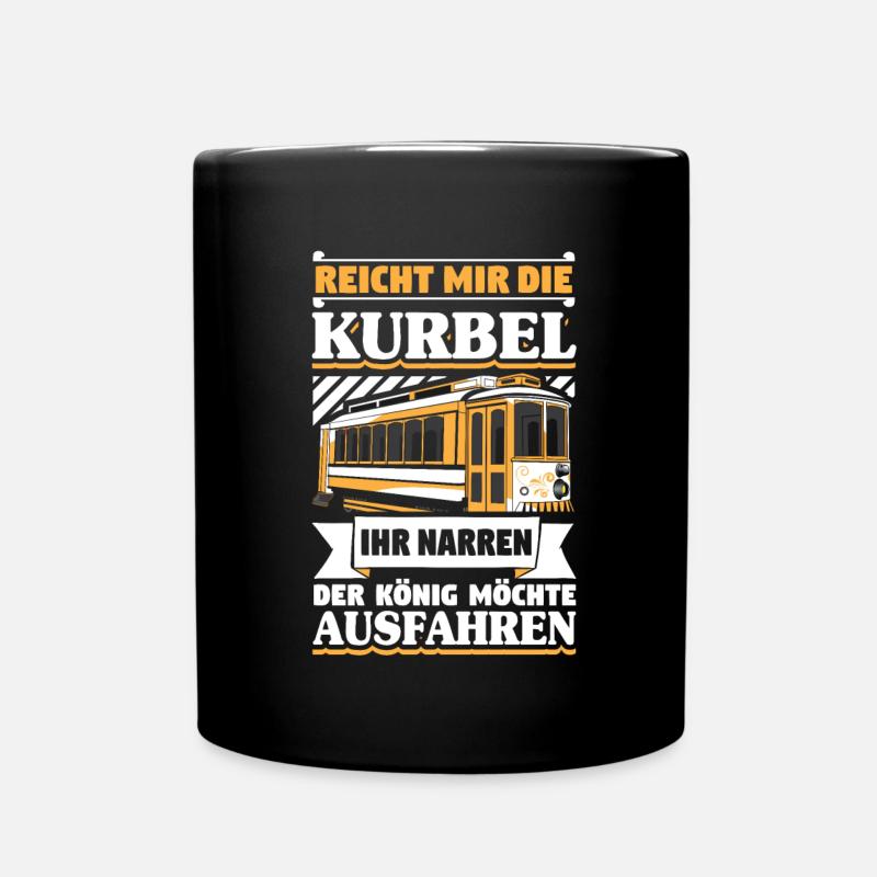 Straßenbahn Straßenbahnfahrer Tram Zug - Tasse einfarbig - Schwarz