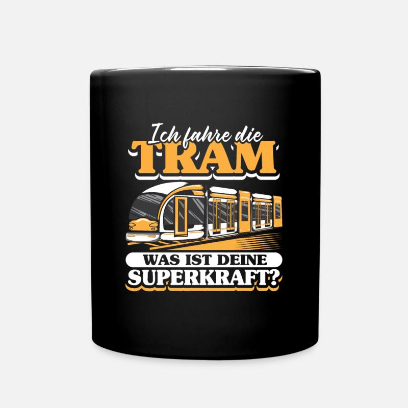 Straßenbahn Straßenbahnfahrer S-Bahn - Tasse einfarbig - Schwarz