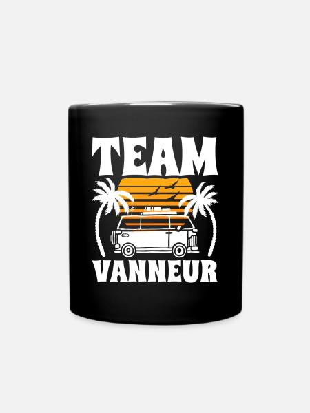 Team Vanneur Humour Camping Blagueur - Mug uni - noir