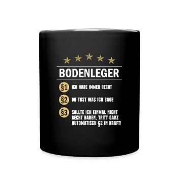 Paragraph Bodenleger - Tasse einfarbig - Schwarz - Vorne