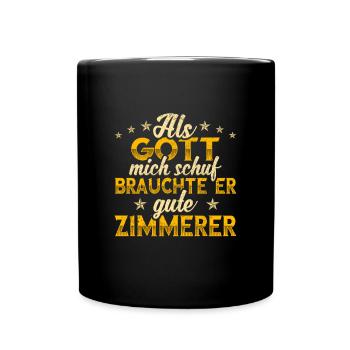 Zimmerer - Tasse einfarbig - Schwarz - Vorne
