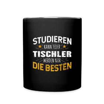 Tischler - Tasse einfarbig - Schwarz - Vorne
