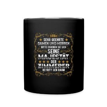 Zimmerer - Tasse einfarbig - Schwarz - Vorne