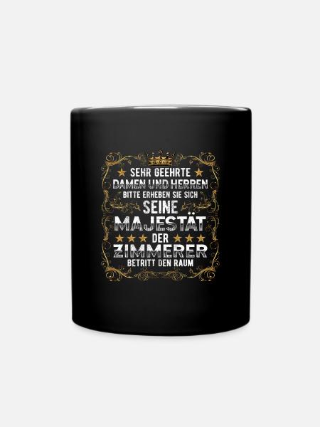 Zimmerer - Tasse einfarbig - Schwarz
