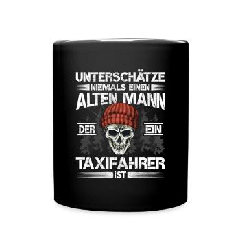 Taxifahrer - Tasse einfarbig - Schwarz - Vorne